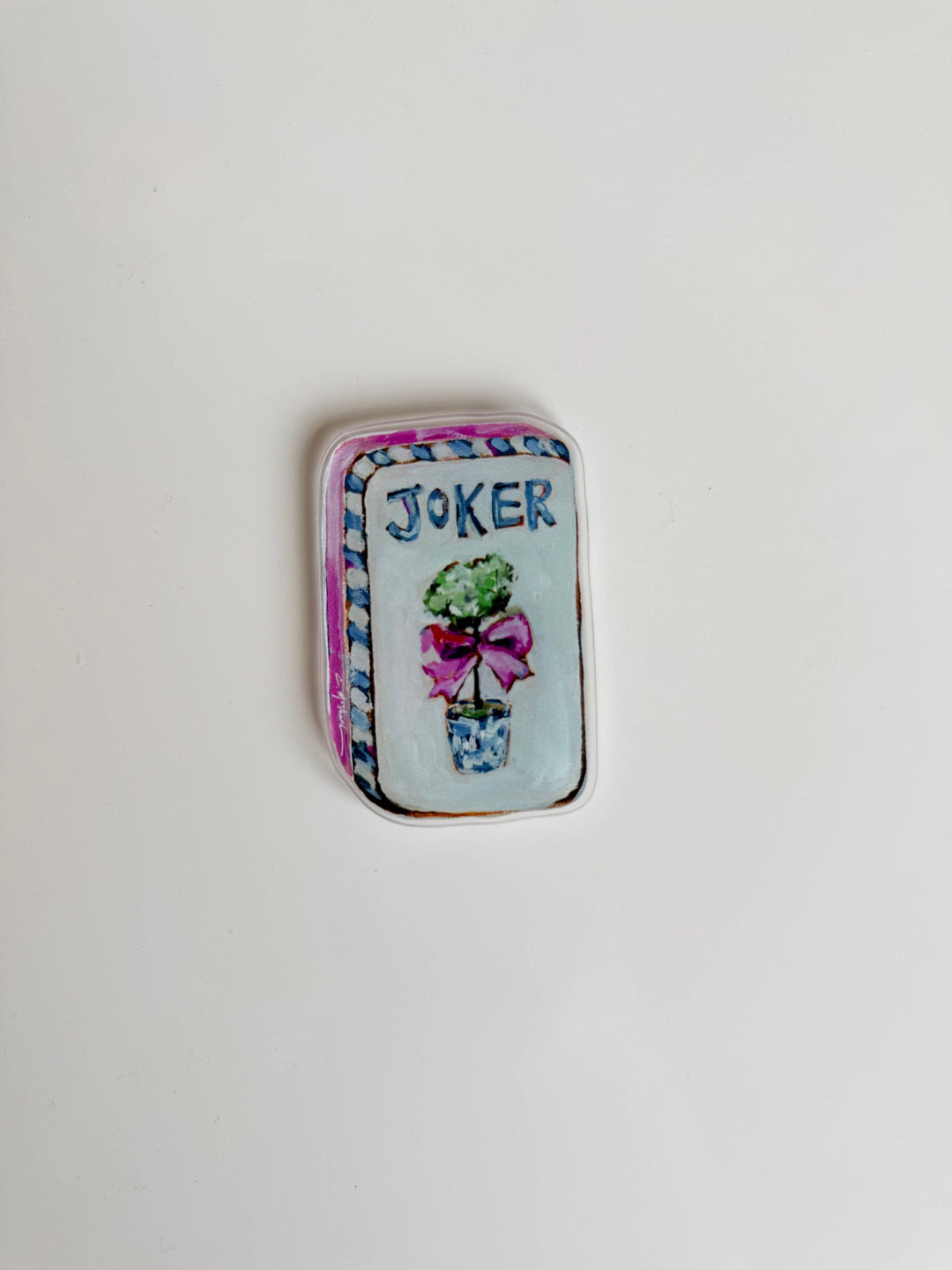 Mahjong Joker Acrylic Magnet