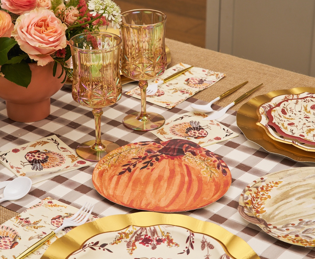 Amber Harvest Die Cut Salad Plates