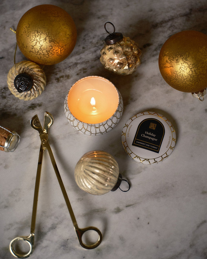 Holiday Champagne | Printed Travel Tin Candle