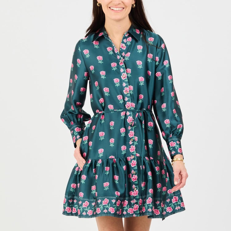 Berry Shirt Dress