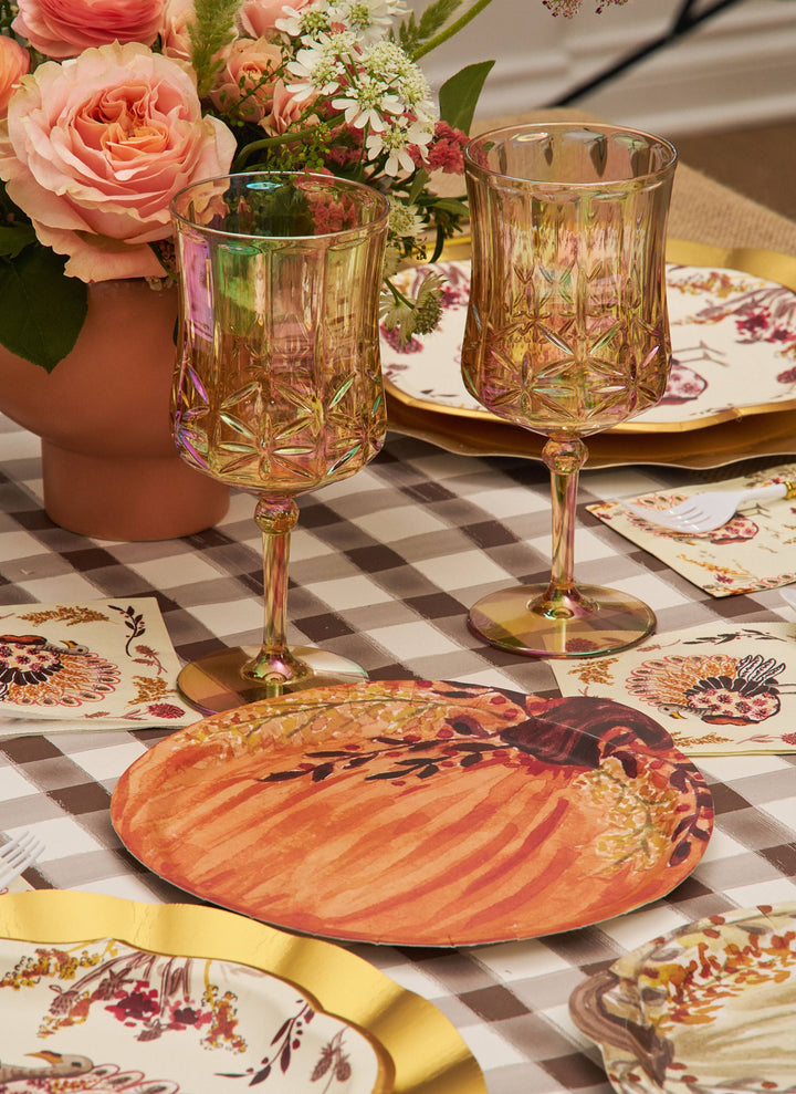 Amber Harvest Die Cut Salad Plates