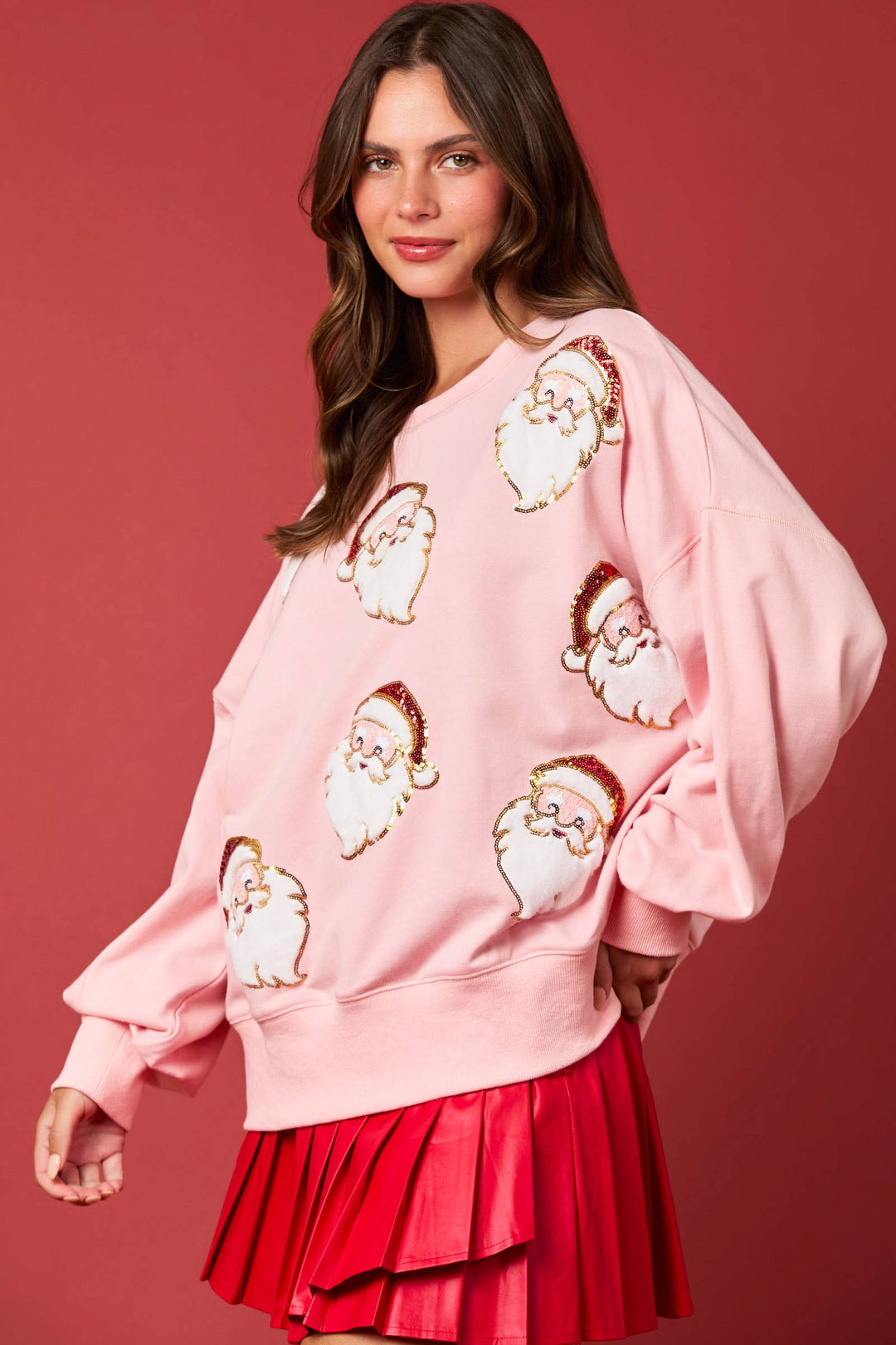 Santa Sequins Sweatshirt