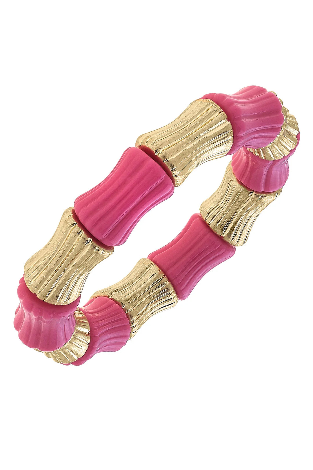 Bamboo & Resin Stretch Bracelet