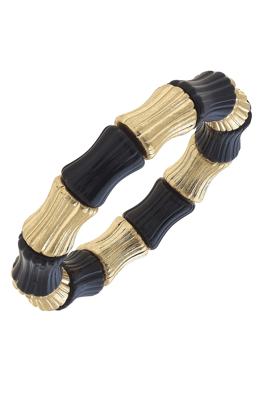 Bamboo & Resin Stretch Bracelet