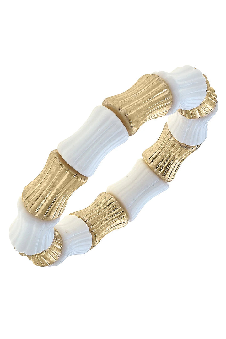 Bamboo & Resin Stretch Bracelet