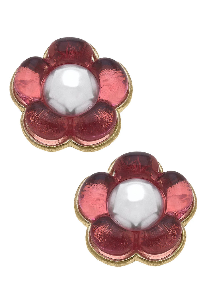 Flower Power Resin Earring