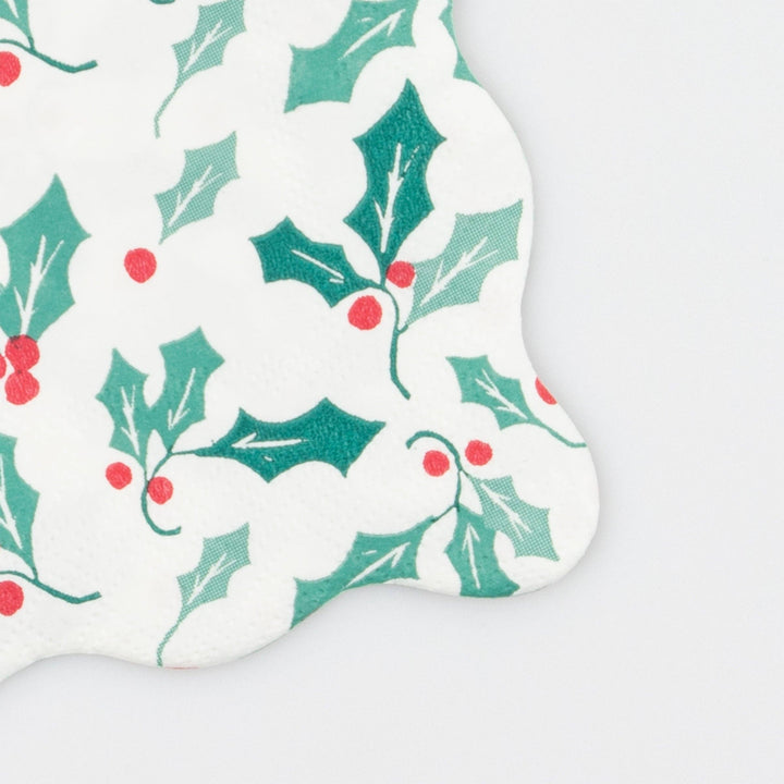 Holly Pattern Small Napkins