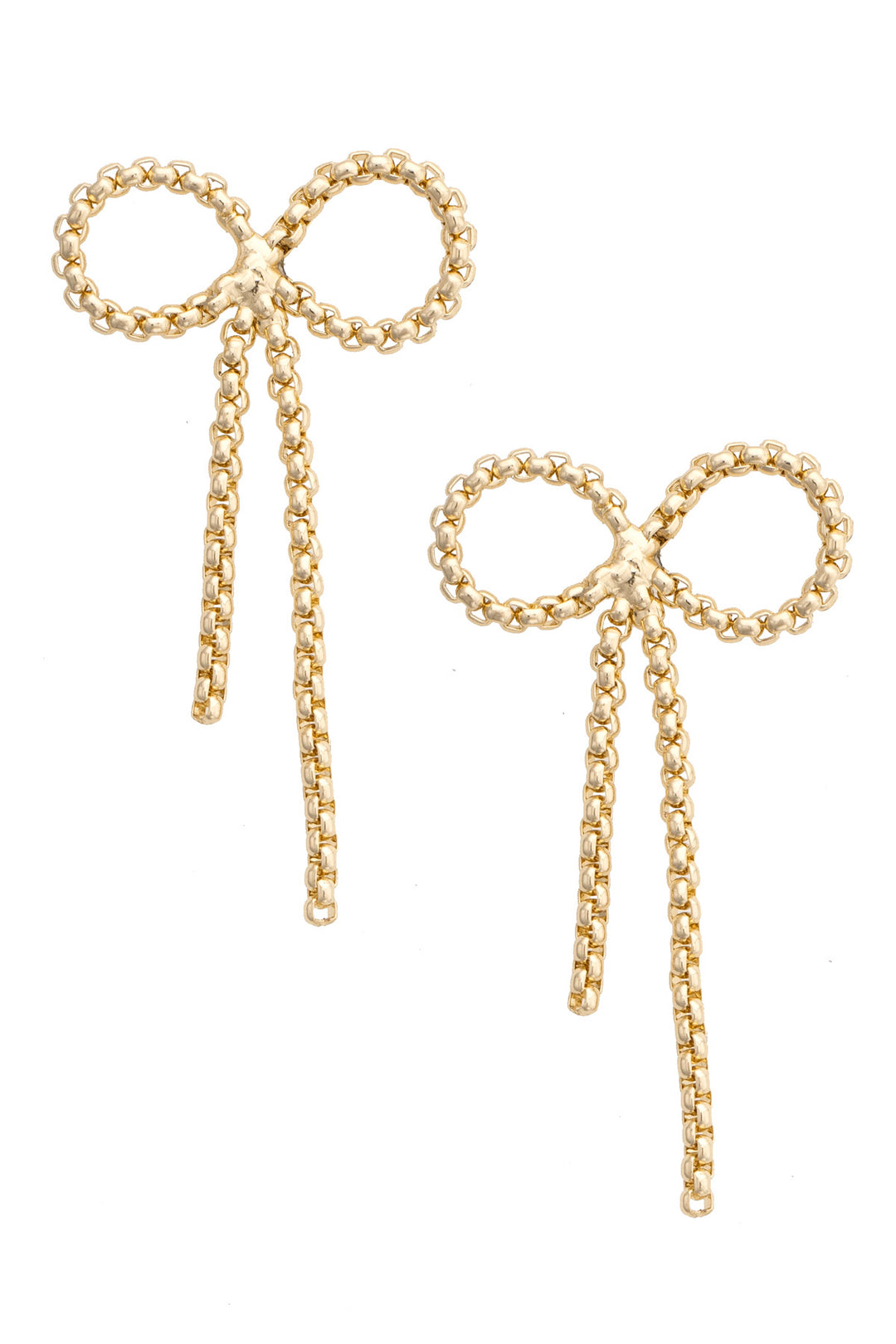 Joleen Bow Chain Earrings
