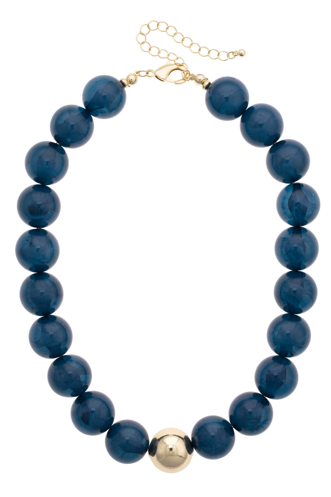 Marjorie Beaded Necklace in Dark Green
