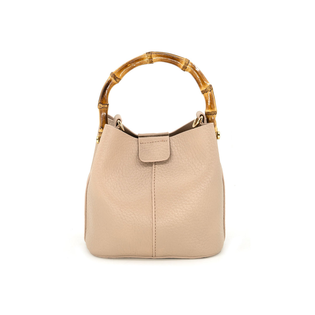 Bamboo Handle Shoulder Bag