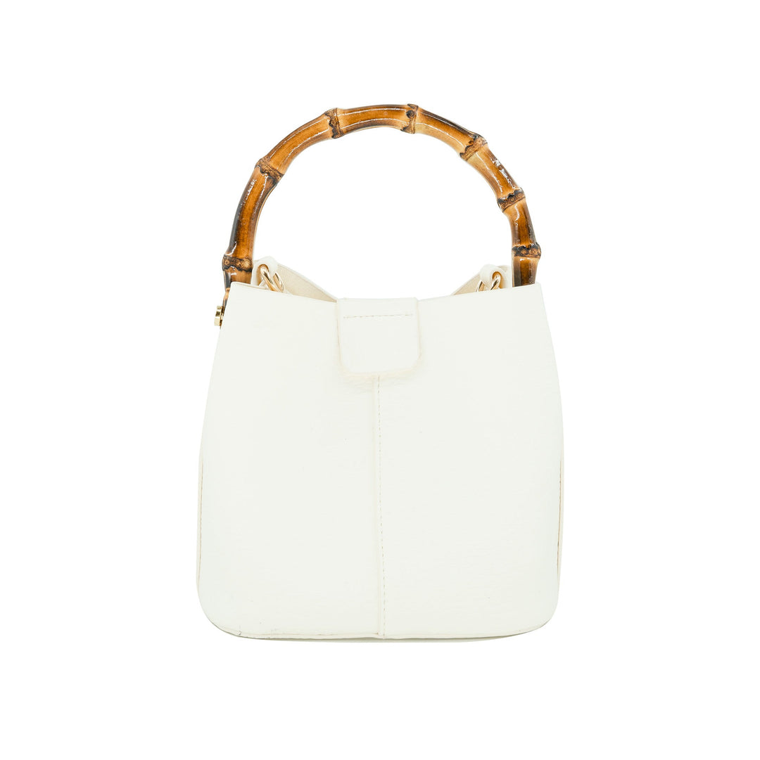 Bamboo Handle Shoulder Bag