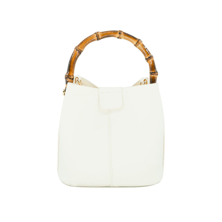 Bamboo Handle Shoulder Bag