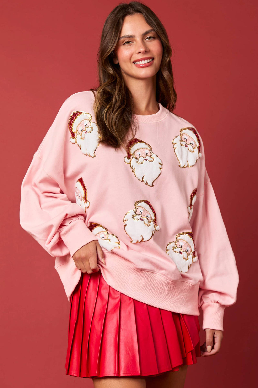 Santa Sequins Sweatshirt