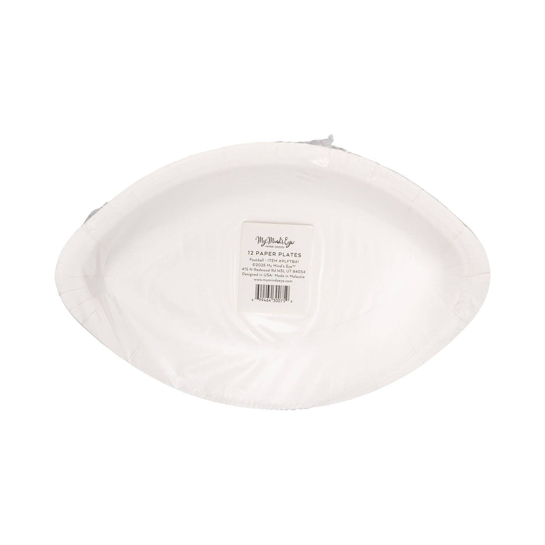 Football Shaped Paper Plates