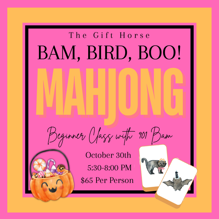 Bird, Bam, Boo! Mahjong Beginners Class October 30th