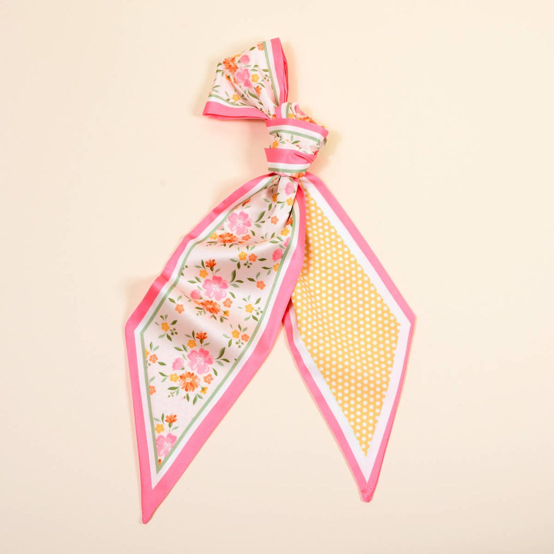 Daydream Cream Twirl & Tie Scarf