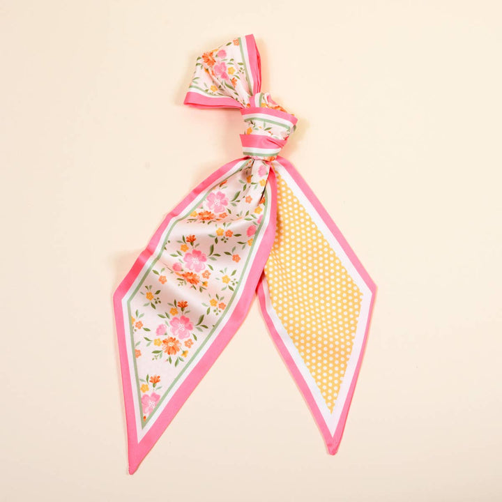 Daydream Cream Twirl & Tie Scarf