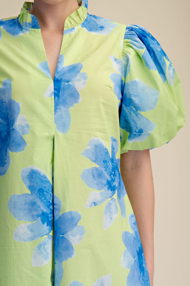 Blue Blooms Dress