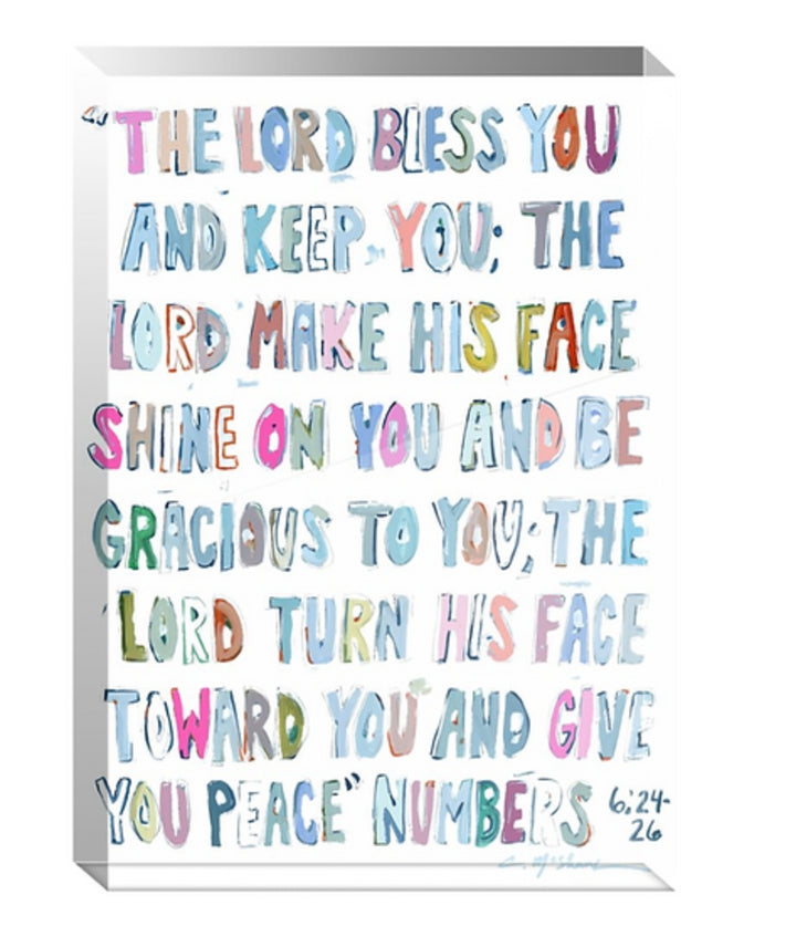 The Lord Bless You Acrylic Shelf Sitter