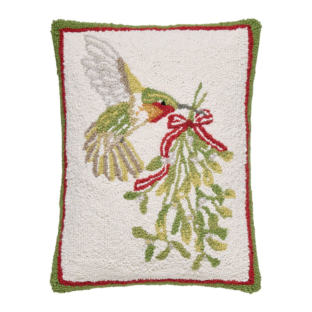 Hummingbird Mistletoe Hook Pillow
