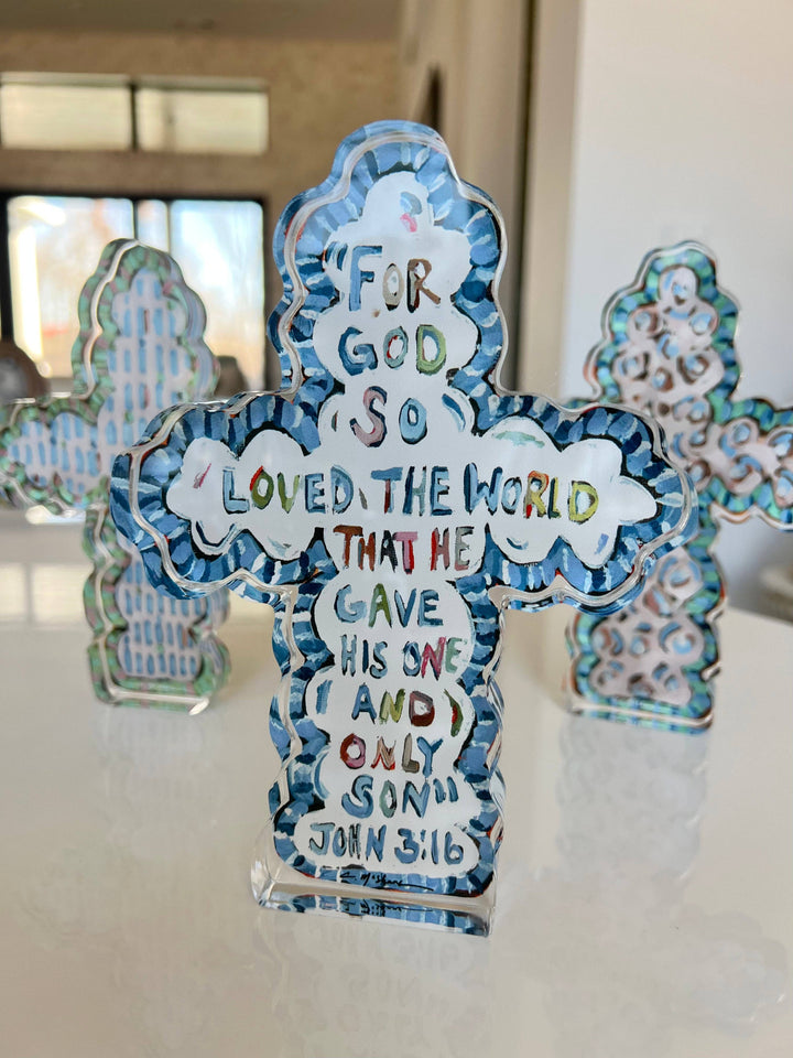 John 3:16 Cross Acrylic