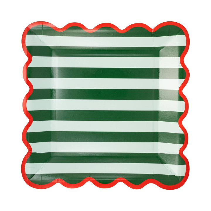 Joy Striped Paper Plates