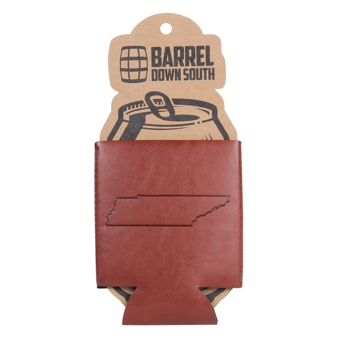 TN Faux Leather Can Cooler