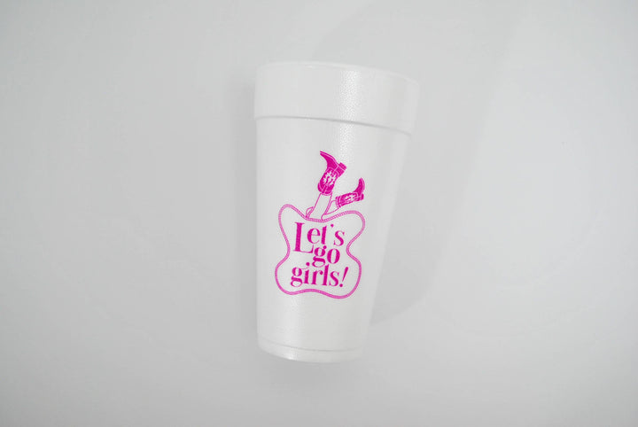 Let's Go Girls Rodeo Styrofoam Cups