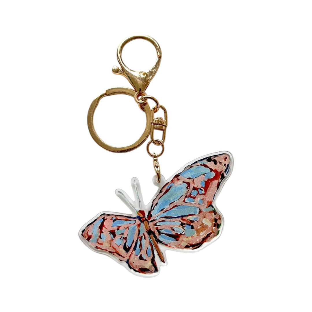 Butterfly Light Pink Key Chain