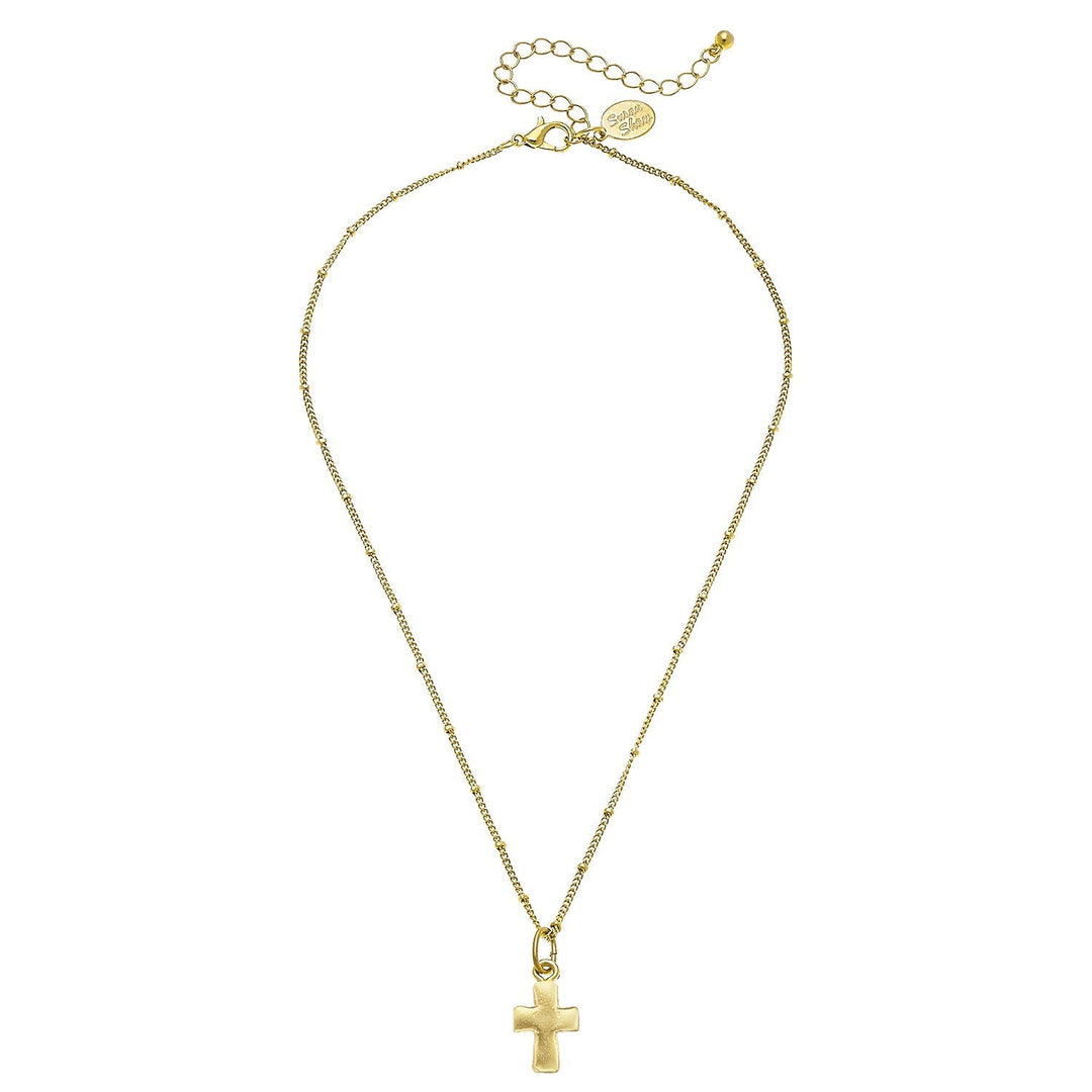 Dainty Small Cross Necklace | Susan Shaw
