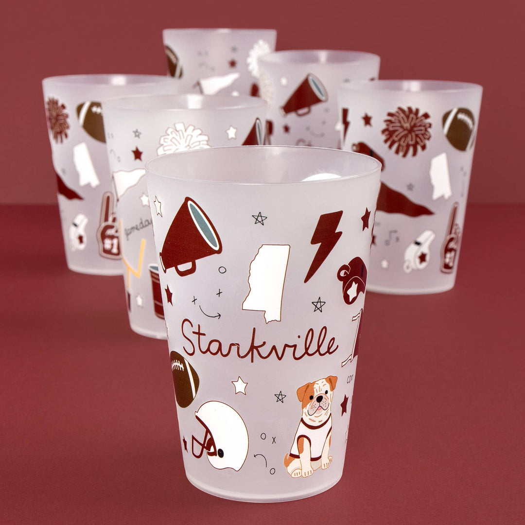 Starkville Football Game Day 16oz Stadium Cups
