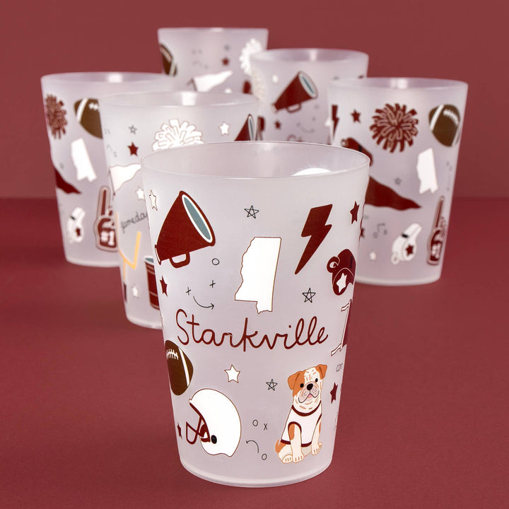 Starkville Football Game Day 16oz Stadium Cups