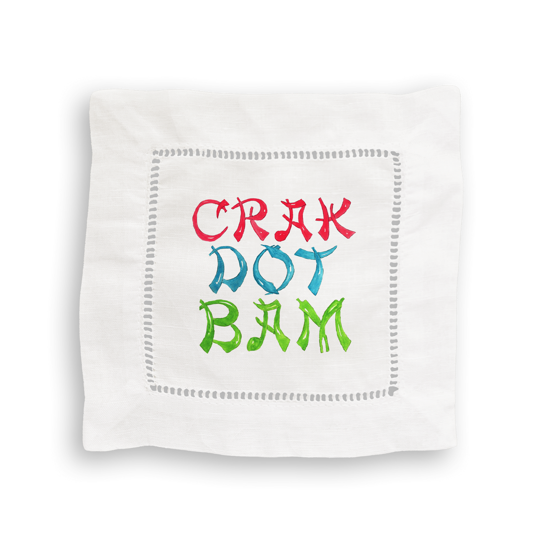 Mahjong Mixed Linen Cocktail Napkin Set