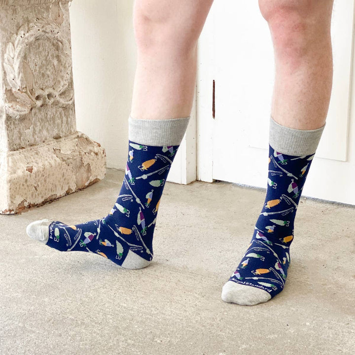 Men's Hook Line And Sinker Socks - One Size