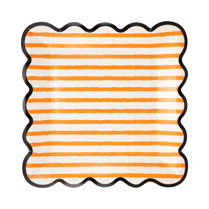 Halloween Stripe Paper Plates