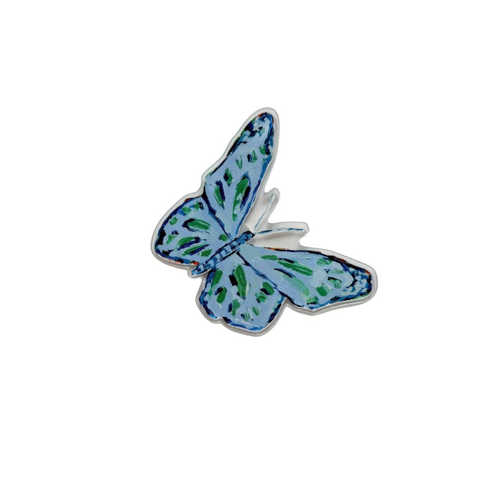 Butterfly Dark Blue Acrylic Magnet