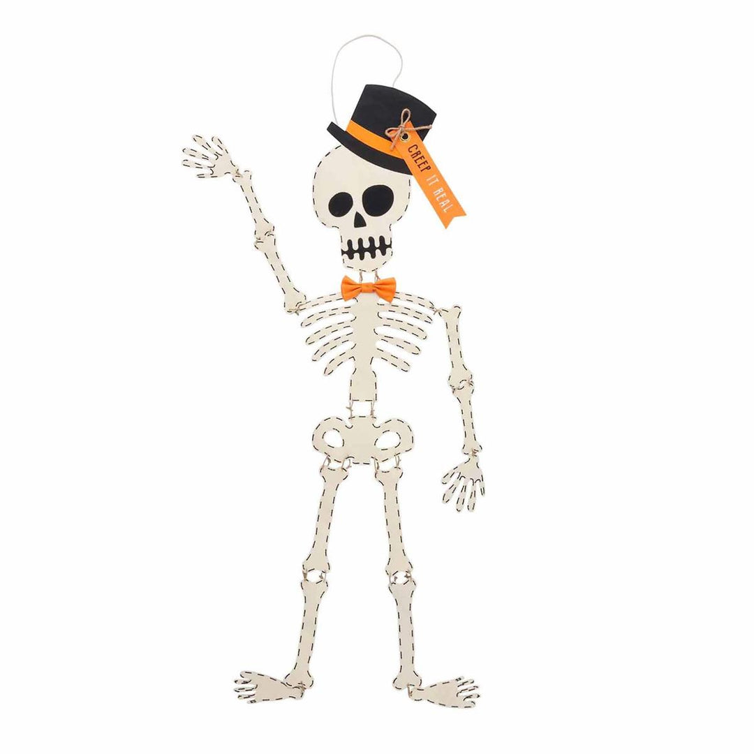 Top Skeleton Hat Door Hanger