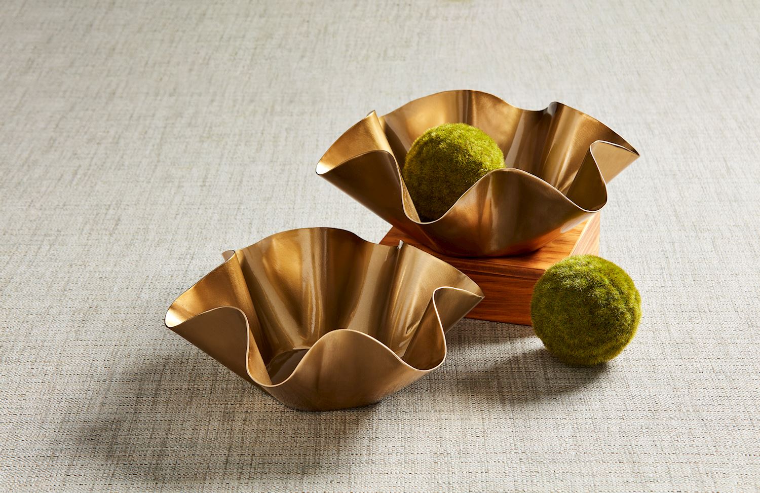 Brass Ruffle Bowl – The Gift Horse Germantown