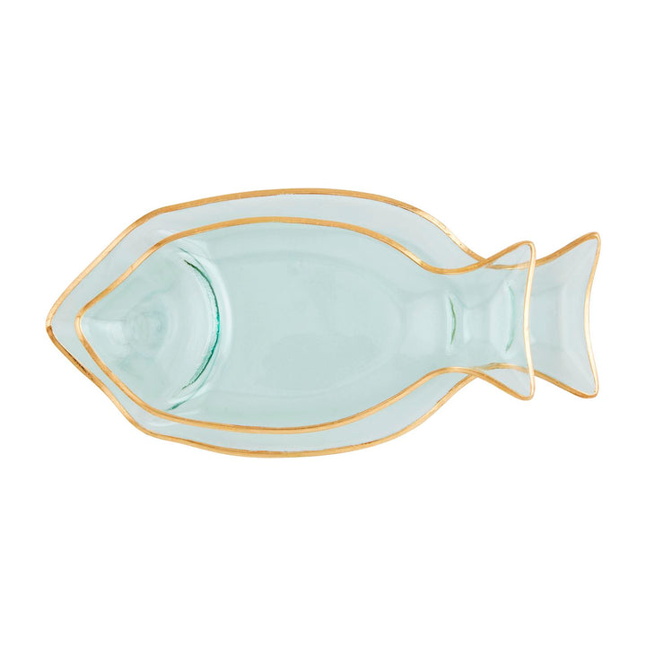 Gold Edge Fish Tray
