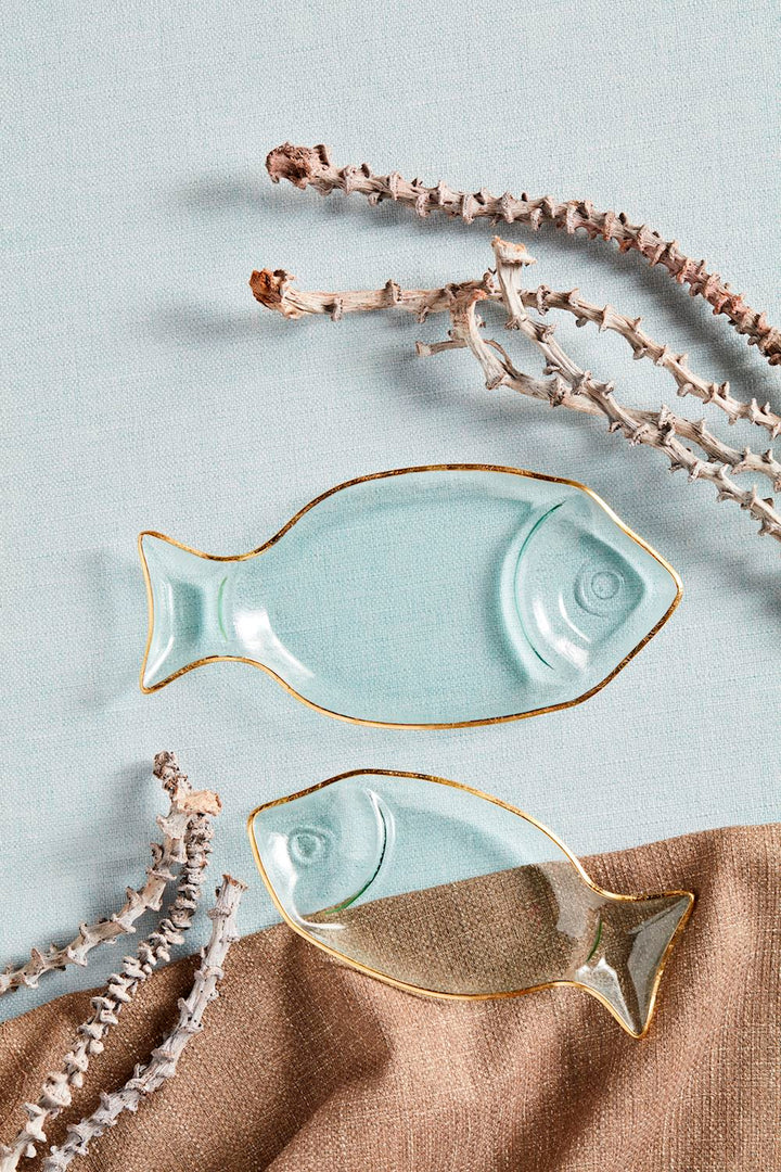 Gold Edge Fish Tray