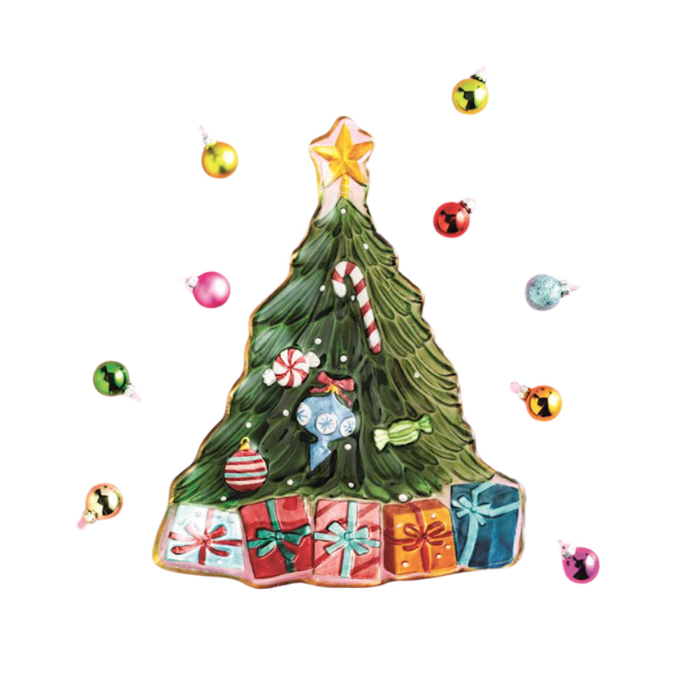 Glass Tree Platter