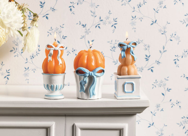 Pumpkin Topiary Candles