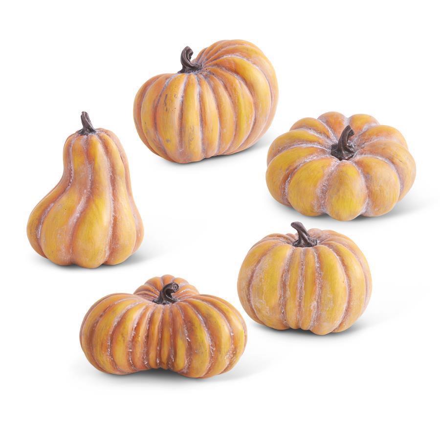 Orange Resin Pumpkins