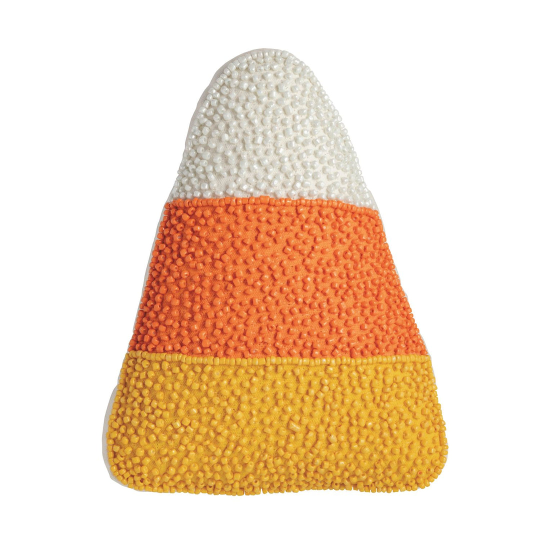 Candy Corn Beaded Pillow