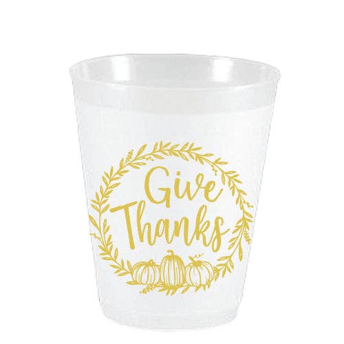 Give Thanks Pumpkin Wreath Flex Cup