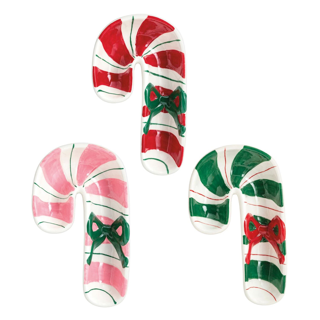 Candy Cane Tidbit Dish