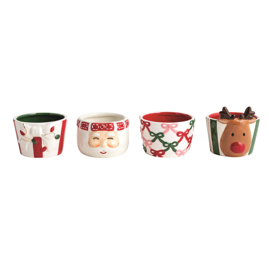 Christmas Bow Tidbit Dishes