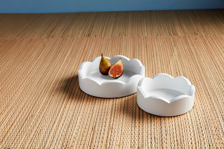 Scalloped Tray Set