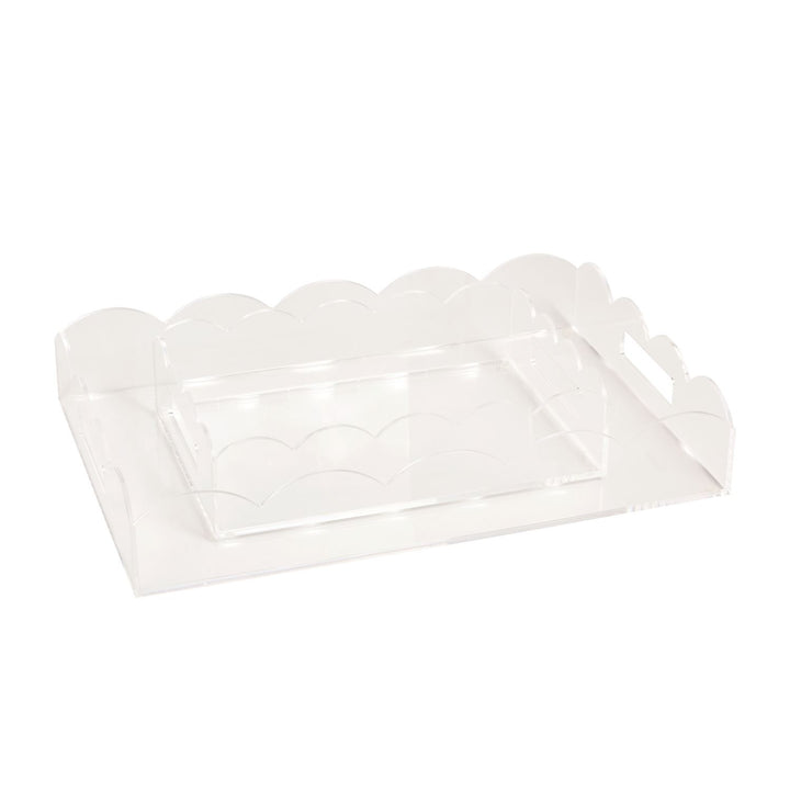Acrylic Scalloped Trays
