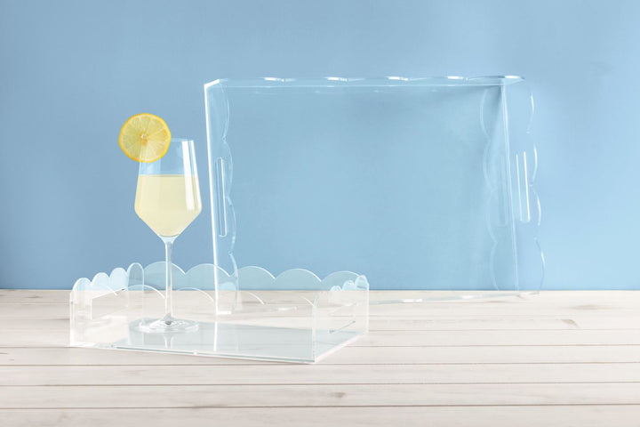 Acrylic Scalloped Trays